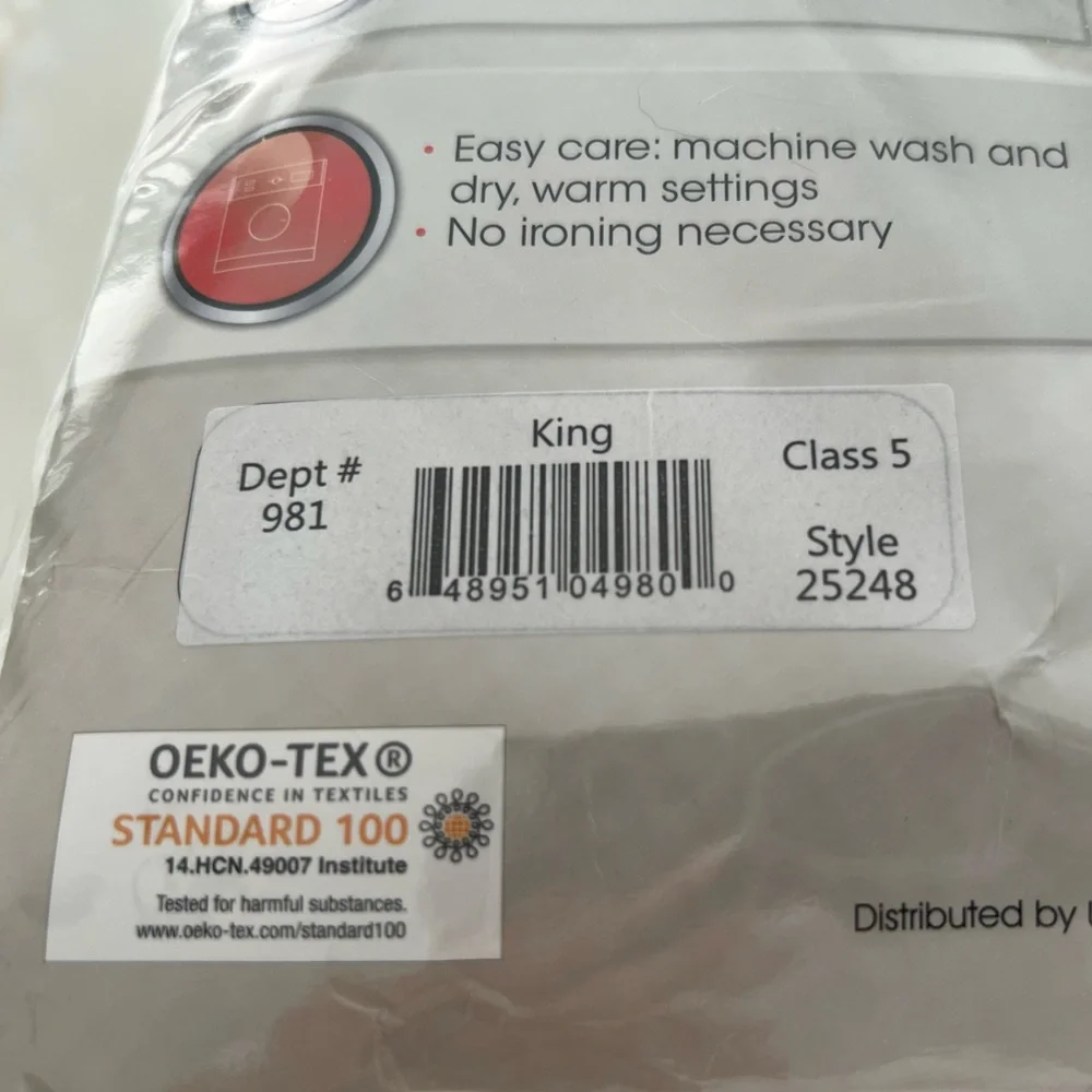KING WHITE 200 TC MATTRESS PAD NEW!